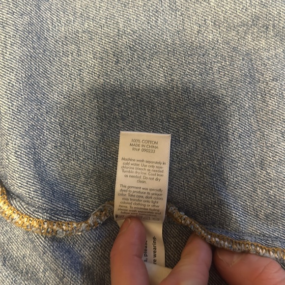 Bullhead Snap Front Denim Mini Skirt - Picture 6 of 6